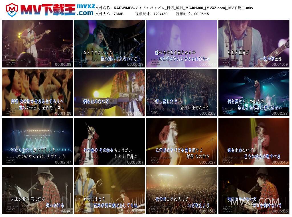 RADWIMPS-アイアンバイブル_日语_流行_MC401300